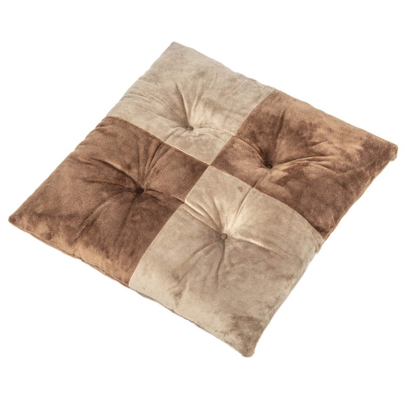 WONDER MIRACLE 4 in 1 Pack Chair Pads | Seat Cushionï¼ŒMachine Wash & Dryer Friendly (F-Mix Color 16"Ã—16", Chocolate & Mocha) - Image 2